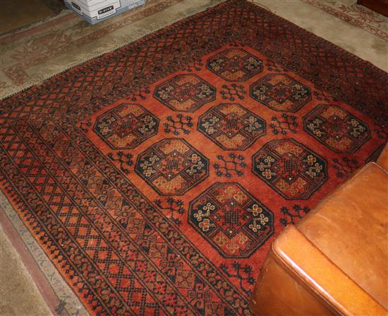 Afghan pink ground carpet